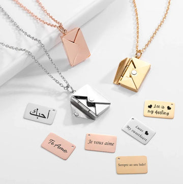 Personalised Envelope Necklaces: The Ultimate Customizable Gift for Loved Ones