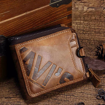 KAVIS Crazy Horse Leather Wallet