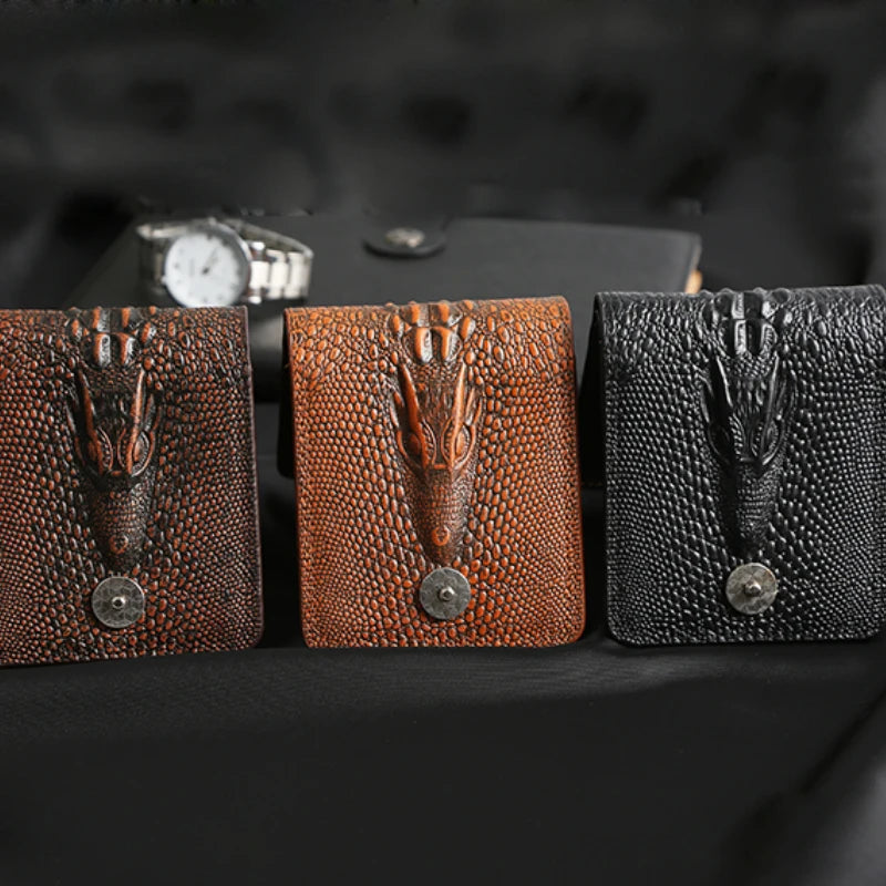 CrocLuxe Vintage Leather Wallet